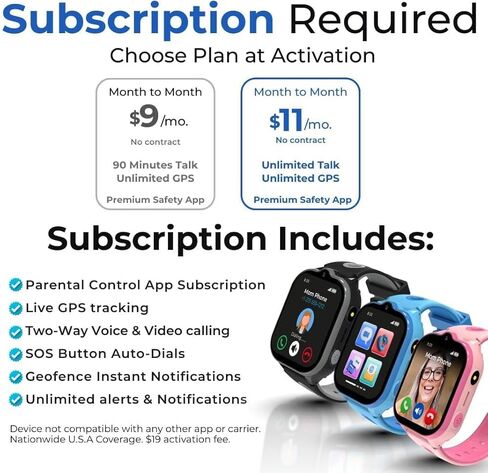 Smart Watch For Kids with Real-Time GPS Tracker, Geofencing, 4G LTE, SOS Alert Button, School Mode & Parental Control, Voice & Video Calling, Water Resistant Kids Smart Watch for Boys & Girls (Pink) in Saudi Arabia