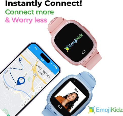 Smart Watch For Kids with Real-Time GPS Tracker, Geofencing, 4G LTE, SOS Alert Button, School Mode & Parental Control, Voice & Video Calling, Water Resistant Kids Smart Watch for Boys & Girls (Pink) in Saudi Arabia