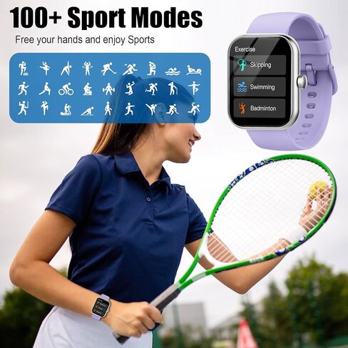 2026 Smart Watch for Men Women (Answer/Make Call), 1.96" HD Fitness Tracker Running Watch,IP68 Waterproof,Pedometer, Sleep/Step/Activity/Heart Rate Monitor,110+ Sport Mode Smartwatch for Android Phone in Saudi Arabia
