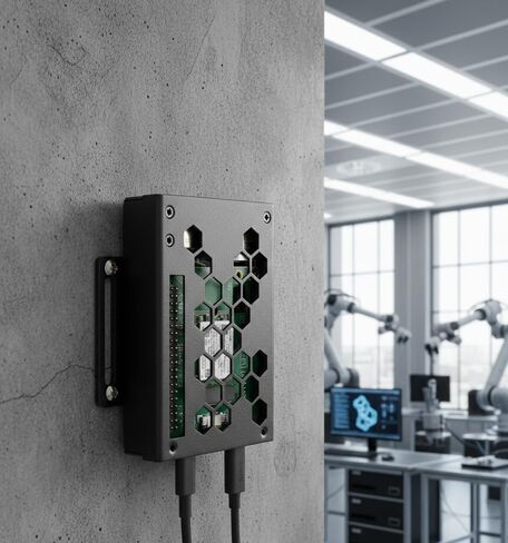 حافظة صناعية KKSB Raspberry Pi 5 M.2 - حاوية فولاذية متوافقة مع قبعات NVMe وAI، مبرد Raspberry Pi الرسمي، VESA 75 in Saudi Arabia
