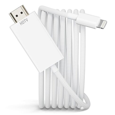 CleverThings 10Ft/3m Lightning to HDMI Cable for iPhone to TV 1080P Digital AV Adapter for HD Video Sync Screen Connector iPhone to HDMI for TV Projector Monitor in Saudi Arabia