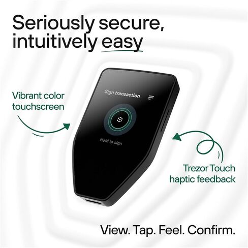 محفظة أجهزة Trezor Safe 5 مع حزمة النسخ الاحتياطي للبذور المعدنية - أمان التشفير لشاشة اللمس، وحماية العناصر الآمنة ومجموعة استعادة التخزين البارد in Saudi Arabia