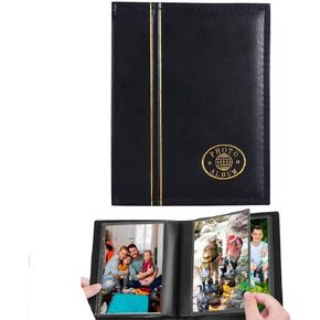 AZOFIA Photo Album 4x6 100 Pockets, Soft Fabric Cover Pictures Photo Albums Memory Book for Family Baby Wedding Anniversary Birthday (100 Pockets, White) in Kuwait