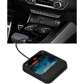 مشغل أقراص مضغوطة محمول للسيارة ENVYCLOUD مع منفذ USB/AUX، مشغل أقراص مضغوطة خارجي متوافق مع راديو السيارة والكمبيوتر المحمول والتلفزيون والكمبيوتر، عالمي للمركبة مع محول (أسود) in Kuwait