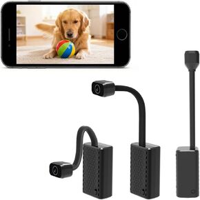 W-G2 Mini Goose-Neck Wireless Security Camera with Magnetic Mount, 2K HD Day and Color Night Vision, Built-in Hotspot, Battery-Powered, Motion Detection, Cloud Storage, Phone/PC Monitoring in Kuwait