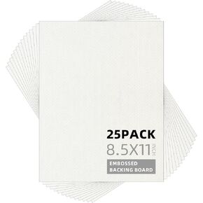 Somime 25 Pack Embossed Backing Boards Only, 5x7 Uncut White Mat Board, Acid Free Backer Boards Ideal for Photos, Pictures, Prints, Frames, and Artwork in Kuwait