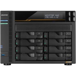 Asustor Lockerstor 8 Gen3 AS6808T مع 2 × 4 تيرابايت SSD (WDS400T4B0E)، وحدة تخزين شبكة NAS 8 Bay، AMD Ryzen رباعي النواة 2.3 جيجاهرتز، ذاكرة وصول عشوائي 16 جيجابايت ECC DDR5، 4 فتحات M.2 NVMe، منفذ 5 جيجابت مزدوج ومنفذ 10 جيجابت مزدوج in Kuwait