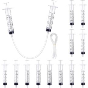 Hydraulic and Pneumatic Kit 24 Pcs 10ml Plastic Syringe with 12 Pcs 20in Vinyl Handy Tubing for Science and Engineering Projects for Classrooms Scientific Labs in Kuwait