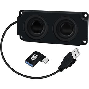 مكبر صوت صغير يعمل بمنفذ USB بقدرة 3 وات، مكبر صوت محمول، مكبرات صوت صغيرة ذاتية اللصق أو الحفر لأجهزة الكمبيوتر المكتبية والكمبيوتر المحمول in Kuwait