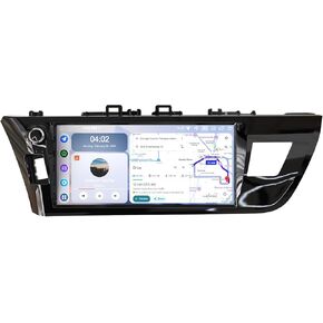 Roadanvi Android 14 6G+128GB 10.33 بوصة ستيريو سيارة لسيارة Toyota Corolla 2014-2016 Wireless Carplay & Android Auto، وحدة رأس بلوتوث 5.2، 4G LTE، 5G WiFi، راديو شاشة تعمل باللمس QLED، ملاحة GPS، سلسلة X14 in Kuwait