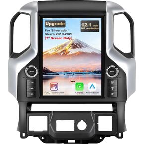 12.1 Inch Touch Screen Android Car Radio Upgrade for GMC Sierra Silverado 2019-2023, Wireless CarPlay & Android Auto, Octa-Core, GPS Navigation, 4G LTE, Multimedia Player Head Unit in Kuwait