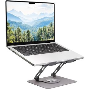 حامل كمبيوتر محمول من الفولاذ قابل للتعديل مقاس 10 × 8.7 بوصة من Staples TECH، فضي in Kuwait