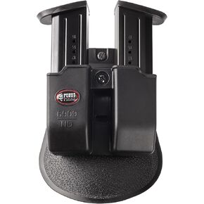Fobus 6909NDP Evolution Mag Pouch for 9mm & .40 Double-Stack Double Magazine Pouch (except Glock), Right Hand Paddle Black in Saudi Arabia