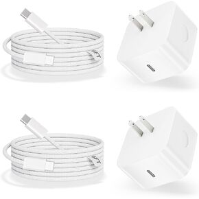 شاحن iPhone 17 شحن سريع، شاحن Apple USB C قابل للطي، محول طاقة ديناميكي USB C 40-60 واط، كابل شحن سريع 6FT 60W C-C لهاتف Apple iPhone 17 Pro Max/Air/17/16Pro/16e/15 ProMax Plus، iPad Pro/Air in Kuwait