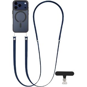 Magnetic 2 in 1 Crossbody Strap for iPhone 17/Pro/Max/Air Phone Cases, Adjustable Neck Lanyard for Women & Men in Saudi Arabia