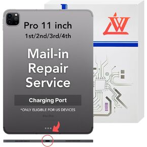 LW Mail-in Repair Service with Charging Port Replacement for iPad Pro 12.9-inch 3rd/4th USB Charging Port Full Assembly Flex Cable Replacement (Pro-Repair Service, Not Parts) in Saudi Arabia