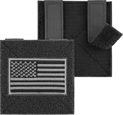 MOLLE Patch Panel Mounting Placard Platform, Hook & Loop Panel - DIY Morale Patch Board for Tactical Vests & Backpacks（Black） in Saudi Arabia