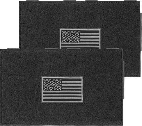 MOLLE Patch Panel Mounting Placard Platform, Hook & Loop Panel - DIY Morale Patch Board for Tactical Vests & Backpacks（Black） in Saudi Arabia