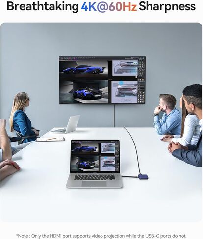ORICO Magnetic M.2 Docking Station, 8 Ports 10Gbps USB C HUB & M.2 2230 NVMe Enclosure with HDMI 4K@60Hz,SD/TF, USB-A&C 3.2, 100W PD, AUX, USBC Dock for iPhone 17/16/15 Pro/Pro Max in Saudi Arabia