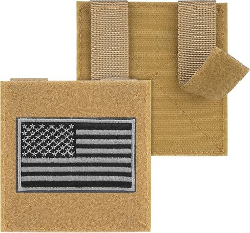 MOLLE Patch Panel Mounting Placard Platform, Hook & Loop Panel - DIY Morale Patch Board for Tactical Vests & Backpacks（Black） in Saudi Arabia