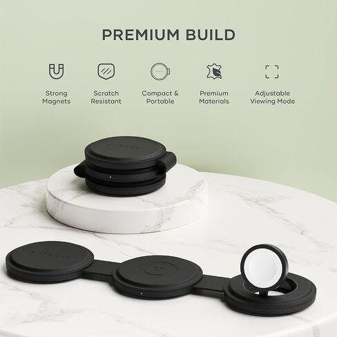 Satechi OntheGo 7-in-1 USB-C Hub & 3 in 1 شاحن لاسلكي Qi2، مغناطيسي، مدمج، محمول in Kuwait