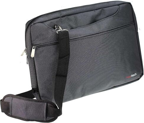 Navitech Black Sleek Water Resistant Travel Bag - Compatible with YOOHOO 12.5" Bluetooth Portable DVD Player in Saudi Arabia