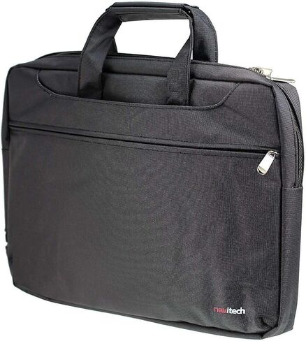 Navitech Black Sleek Water Resistant Travel Bag - Compatible with YOOHOO 12.5" Bluetooth Portable DVD Player in Saudi Arabia