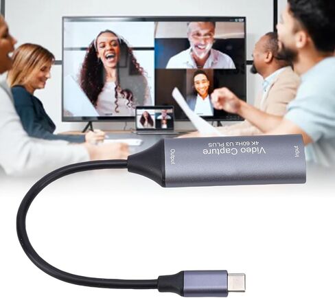 بطاقة فيديو Yunseity، جهاز فيديو صوت USB C 3.0 4K 60 هرتز عالي الدقة مع زمن وصول منخفض للغاية، لبث الألعاب وتسجيل المؤتمرات والكاميرات وأجهزة الكمبيوتر المحمولة والأجهزة اللوحية in Kuwait