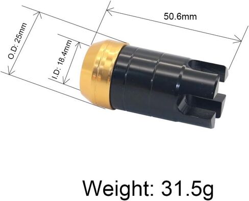 1 قطعة الألومنيوم بعقب Gimbal قصبة صيد القوارب بناء بعقب غطاء مكونات قضيب DIY بها بنفسك إصلاح الملحقات in Saudi Arabia