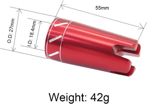 1 قطعة الألومنيوم بعقب Gimbal قصبة صيد القوارب بناء بعقب غطاء مكونات قضيب DIY بها بنفسك إصلاح الملحقات in Saudi Arabia
