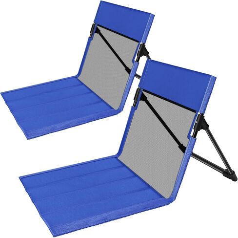 Foldable Poolside Chairs, 2 Pack Lightweight Portable Beach Chairs with Back Support for Adults, Compact Folding Pool Edge Chair for Outdoor Camping Picnic Beach, Light Beige in Saudi Arabia