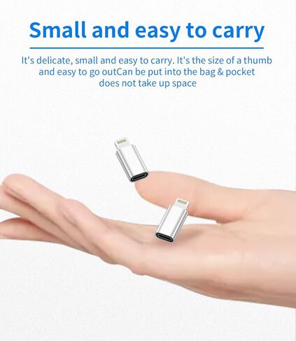 USB C Female to Lightning Male Adapter(3pack) Type C Charger Cable Port Compatible for Apple for iPhone 13 12 11 Pro Max Mini Xs Se X Xr 8 Plus for iPad Air Converter Charging Cord Data Sync Connector in Saudi Arabia
