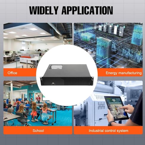 حافظة خادم هيكل الخادم 2U تدعم اللوحات الرئيسية Mini ITX وMicro ATX (9.6 x 9.6) وتدعم 3 x 3.5 HDD أو 2 x 3.5 HDD + 1 x 2.5 SSD in Kuwait