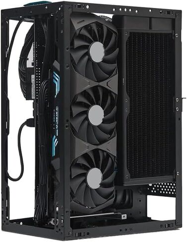 حافظة كمبيوتر الألعاب SSUPD Meshroom S V2 Mini-ITX (SFF) مع كابل PCIe 5.0 x16 Riser 200 مم in Kuwait