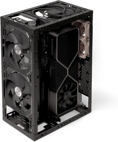 حافظة كمبيوتر الألعاب SSUPD Meshroom S V2 Mini-ITX (SFF) مع كابل PCIe 5.0 x16 Riser 200 مم in Kuwait