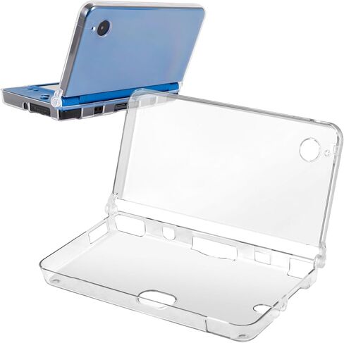VSEER Crystal Clear Hard Shell Protective Case Cover for Nintendo NDSi LL/NDSi XL, Transparent, Snap-On Design in Saudi Arabia
