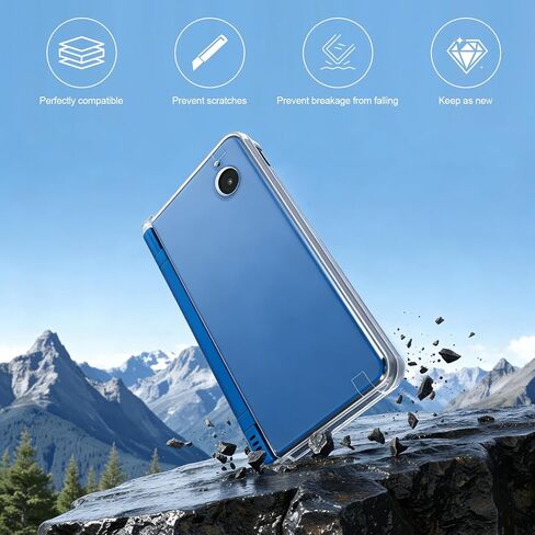 VSEER Crystal Clear Hard Shell Protective Case Cover for Nintendo NDSi LL/NDSi XL, Transparent, Snap-On Design in Saudi Arabia