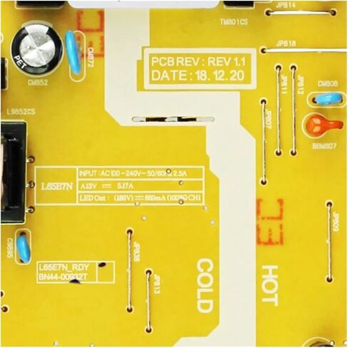 TV Power Board, Compatible with Samsung UN65RU7100FXZA/UN65RU7200F/UN65RU7300/UN65TU8300, BN44-00932M/BN44-00932T, L65E7N_RDY, TV Motherboard Accessories in Saudi Arabia
