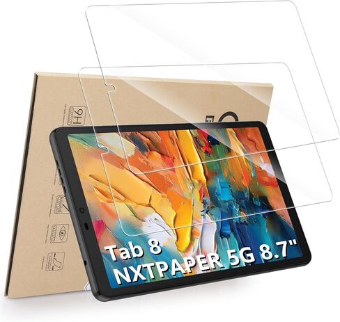 Hianjoo 2-Pack Screen Protector Compatible with TCL Tab 8 NXTPAPER 5G 8.7 inch, Tempered Glass [HD Clarity] [9 Hardness] [Anti-Scratch] [Easy Installation] in Saudi Arabia