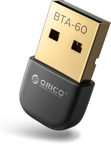 ORICO USB Bluetooth Adapter–30M Range, 3Mbps Speed, Bluetooth 6.0 Dongle Receiver EDR & BLE, Windows 8.1/10/11 Compatible, Supports Headphones, Keyboard, Mouse, Speakers & Printers（BTA-60） in Saudi Arabia