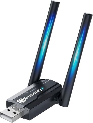Long Range USB Bluetooth 6.0 Adapter for PC, Built-in PA Enhanced 5dBi High Gain Wireless Dongle w/Dual Antennas, Supports Windows 11/10/8.1/7 Laptop Desktop, NOT for TV, Mac, Car Stereo in Saudi Arabia
