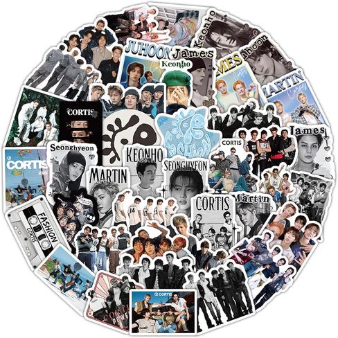 50 قطعة من ملصقات Idol CORTIS الكورية، ملصقات KpopIdol المقاومة للماء من الفينيل، مثالية لزجاجات المياه وأجهزة الكمبيوتر المحمولة والهدايا للمعجبين (CORTISIdol) in Kuwait