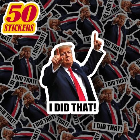 50 قطعة من ملصقات I did that Trump مقاس 2-2.5 بوصة ملصق مضحك مضاد لترامب I did that Gas Pump ملصق التعريفة الخاصة بي لقد فعلنا هذا اللعنة على ترامب I did that Trump-ملصقات ملصق سيارة بضائع مقاومة للماء 8 in Saudi Arabia