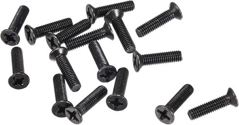 M3 x 14mm Phillips Screw Fastener Black for Laptop PC TV Fan Switch 150pcs in Saudi Arabia
