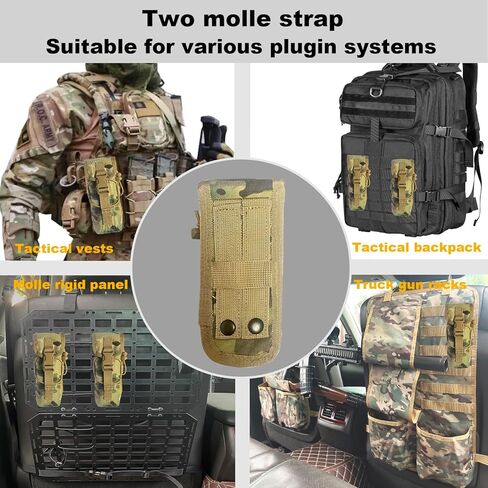 High Temperature Suppressor Pouch, Thermal Insulated Shield for Hot Rifle/Pistol Suppressor, Molle Pouch Holder for Flashlight,Baton, Fits 5-7 inches or Smaller (Camo Style) in Saudi Arabia