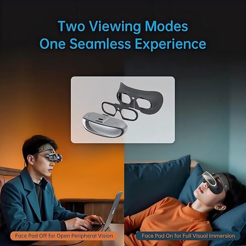 Goovis G3X Pro 3D XR Headset, Dual 1080p Sony Micro-OLED, 800 Inch Virtual Display, Diopter Adjustment, Compatible with iPhone 17/Android/PC/Handhelds/PS5 in Saudi Arabia