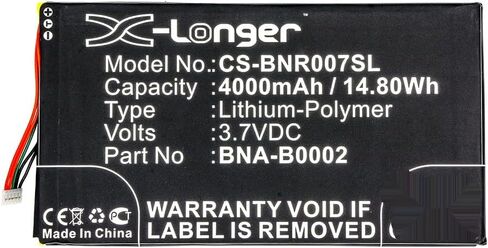 4000mAh/3.7V Replacement Battery for Barnes & Noble Nook HD 7 Tablet BNRV400 BNTV400 L83-4977-266-01-4 BNA-B0002 in Saudi Arabia
