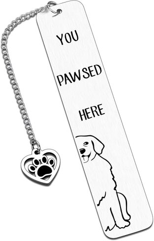 Golden Retriever Gifts Dog Labmark ، الهدايا ذات الطابع الكلب للقراءة إكسسوارات لمحبي الكتب ، عيد ميلاد الكلب أبي عيد ميلاد ، علامات كتاب معدني للنساء ، مالك أليف صفحة قائمة بقائمة الإشارة المرجعية in Kuwait
