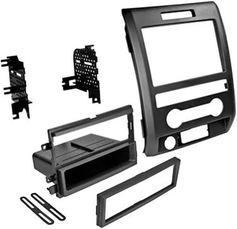 حزمة CACHÉ KIT1060 مع مجموعة تركيب ستيريو للسيارة Ford F150 2009 - 2012 في مجموعة تثبيت لوحة القيادة، وهوائي، وحزام لأجهزة استقبال راديو Din الفردية أو المزدوجة (4 قطع) in Saudi Arabia