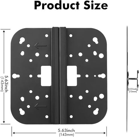 Mounting Bracket Kit for Wireless Access Point, for HP, Aruba AP-MNT-MP-E, Metal, Support Wall Mount, Lock Ring, Utility Box in Saudi Arabia